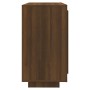 Credenza Rovere Marrone 80x40x75 cm in Legno Multistrato