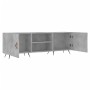 Mobile Porta TV Grigio Cemento 150x30x50cm in Legno Multistrato