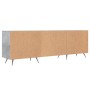 Mobile Porta TV Grigio Cemento 150x30x50cm in Legno Multistrato