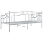 Telaio Divano Letto Grigio in Metallo 90x200 cm