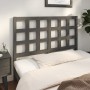 Testiera per Letto Grigia 125,5x4x100 cm Legno Massello di Pino