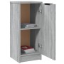 Credenze 2 pz Grigio Sonoma 30x30x70 cm in Legno Multistrato