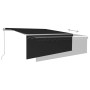 Tenda da Sole Retrattile Manuale con LED 4x3 m Antracite