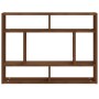 Mensola a Muro Rovere Marrone 75x16x55 cm in Legno Multistrato