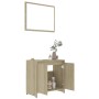 Set Mobili da Bagno Rovere Sonoma in Legno Multistrato