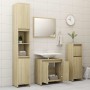 Set Mobili da Bagno Rovere Sonoma in Legno Multistrato