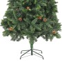 Albero di Natale Artificiale con Pigne Verde 210 cm