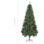 Albero di Natale Artificiale con Pigne Verde 210 cm