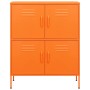 Armadietto Arancione 80x35x101,5 cm in Acciaio