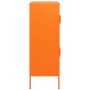 Armadietto Arancione 80x35x101,5 cm in Acciaio