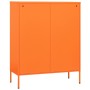 Armadietto Arancione 80x35x101,5 cm in Acciaio
