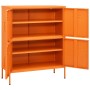 Armadietto Arancione 80x35x101,5 cm in Acciaio