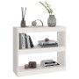 Libreria/Divisorio Bianco 80x30x71,5 cm Legno Massello di Pino