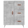 Credenza Grigio Cemento 69,5x34x90 cm in Legno Multistrato