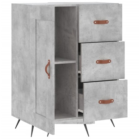 Credenza Grigio Cemento 69,5x34x90 cm in Legno Multistrato