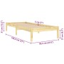 Giroletto in Legno Massello 90x190 cm Single