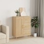 Credenza Rovere Sonoma 69,5x34x90 cm in Legno Multistrato