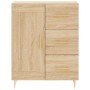 Credenza Rovere Sonoma 69,5x34x90 cm in Legno Multistrato