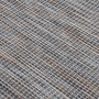 Tappeto da Esterni a Tessitura Piatta 140x200 cm Marrone e Blu