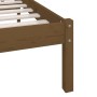 Giroletto Marrone Miele in Legno Massello di Pino 160x200 cm