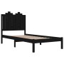 Giroletto in Legno Massello Nero 75x190 cm Small Single