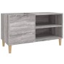 Mobile Porta Dischi Grigio Sonoma 84,5x38x48 Legno Multistrato