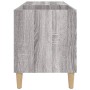 Mobile Porta Dischi Grigio Sonoma 84,5x38x48 Legno Multistrato