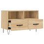 Mobile per TV Rovere Sonoma 80x36x50 cm Legno Multistrato