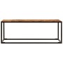 Tavolino 110x60x40 cm in Legno Massello di Acacia e Acciaio