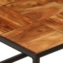 Tavolino 110x60x40 cm in Legno Massello di Acacia e Acciaio