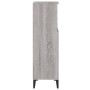 Armadietto Bagno Grigio Sonoma 30x30x100cm in Legno Multistrato