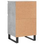 Credenza Grigio Cemento 40x35x70 cm in Legno Multistrato