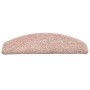 Tappetini per Scale 15 pz Rosa Chiaro 65x21x4 cm