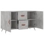 Credenza Grigio Cemento 100x36x60 cm in Legno Multistrato