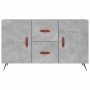 Credenza Grigio Cemento 100x36x60 cm in Legno Multistrato