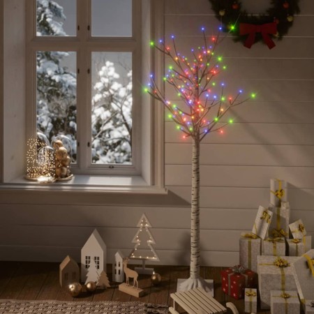 Albero Natale 140 LED 1,5 m Salice Colorato Interno Esterno