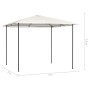 Gazebo 3x3x2,6 m Crema 160 g/m²