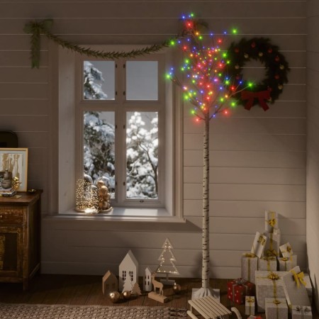 Albero Natale 200 LED 2,2 m Salice Colorato Interno Esterno