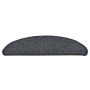 Tappetini per Scale 15 pz Blu Scuro 56x17x3 cm