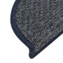 Tappetini per Scale 15 pz Blu Scuro 56x17x3 cm
