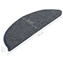 Tappetini per Scale 15 pz Blu Scuro 56x17x3 cm