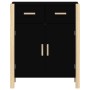 Credenza Nera 62x38x75 cm in Legno Multistrato