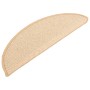 Tappetini per Scale 15 pz Crema 56x17x3 cm