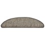 Tappeti Autoadesivi Scale Aspetto Sisal 15pz 56x17x3cm Argento