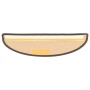Tappeti Autoadesivi Scale Aspetto Sisal 15pz 56x17x3cm Argento