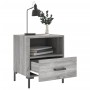 Comodini 2 pz Grigio Sonoma 40x35x47,5 cm in Legno Multistrato