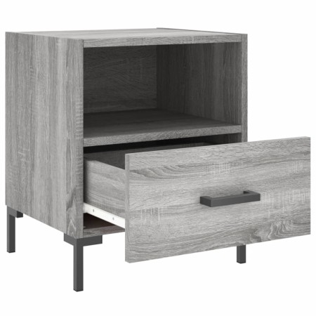 Comodini 2 pz Grigio Sonoma 40x35x47,5 cm in Legno Multistrato