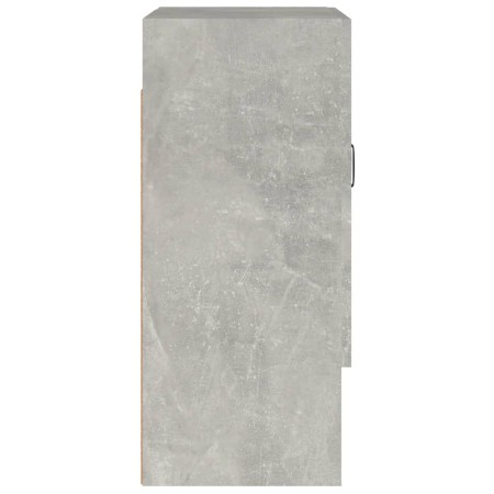 Armadietto a Muro Grigio Cemento 60x31x70 cm Legno Multistrato