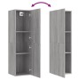 Mobili Porta TV a Parete 2 pz Grigio Sonoma 30,5x30x110 cm