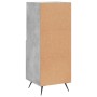 Credenza Grigio Cemento 34,5x34x90 cm in Legno Multistrato